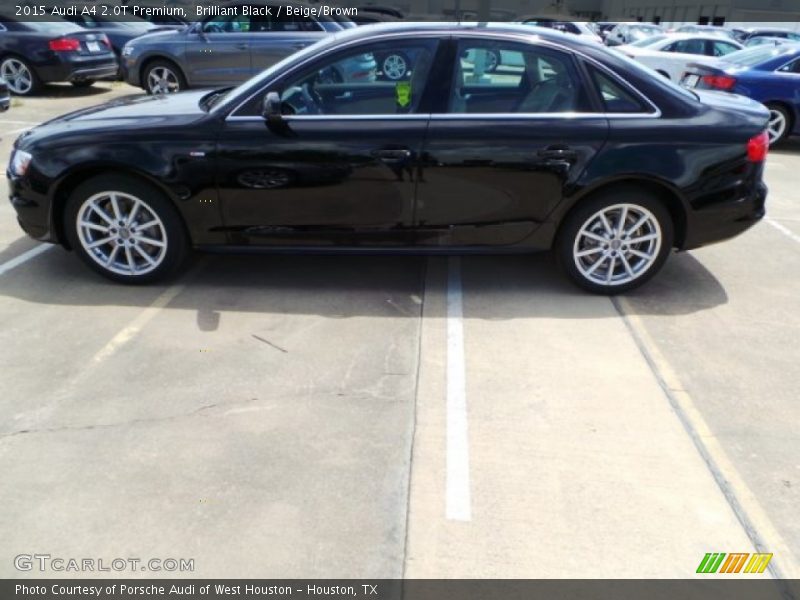 Brilliant Black / Beige/Brown 2015 Audi A4 2.0T Premium