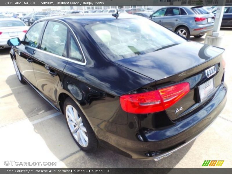 Brilliant Black / Beige/Brown 2015 Audi A4 2.0T Premium