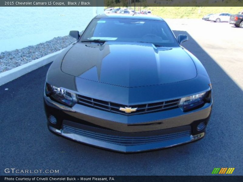 Black / Black 2015 Chevrolet Camaro LS Coupe
