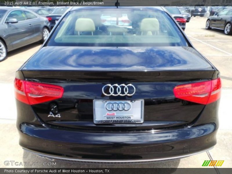 Brilliant Black / Beige/Brown 2015 Audi A4 2.0T Premium