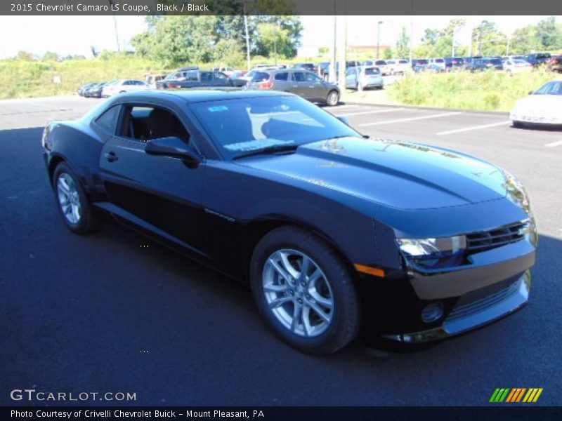 Black / Black 2015 Chevrolet Camaro LS Coupe