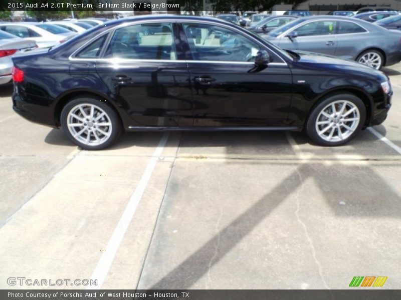 Brilliant Black / Beige/Brown 2015 Audi A4 2.0T Premium