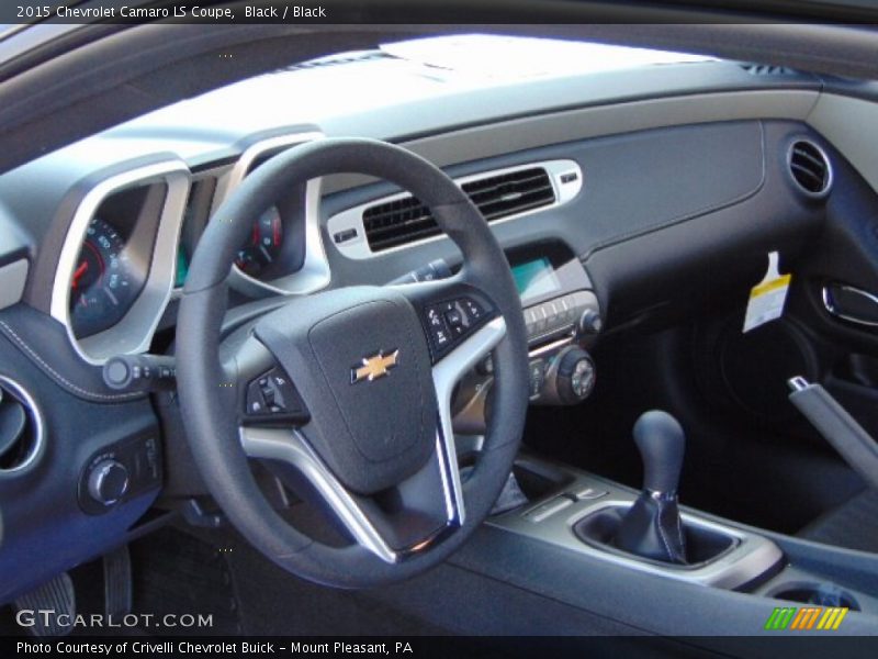 Black / Black 2015 Chevrolet Camaro LS Coupe