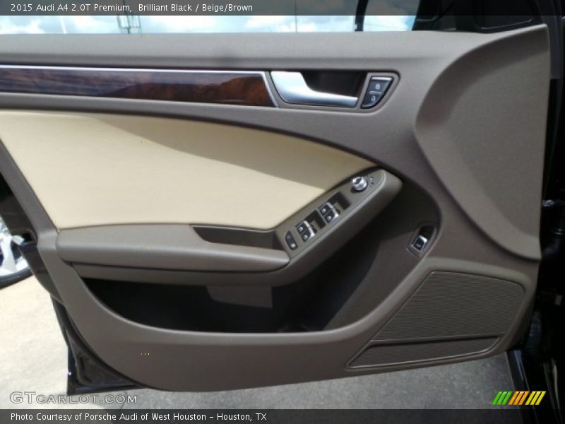 Brilliant Black / Beige/Brown 2015 Audi A4 2.0T Premium