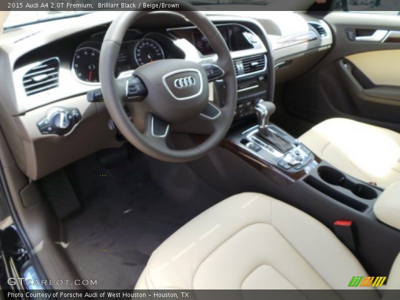 Brilliant Black / Beige/Brown 2015 Audi A4 2.0T Premium