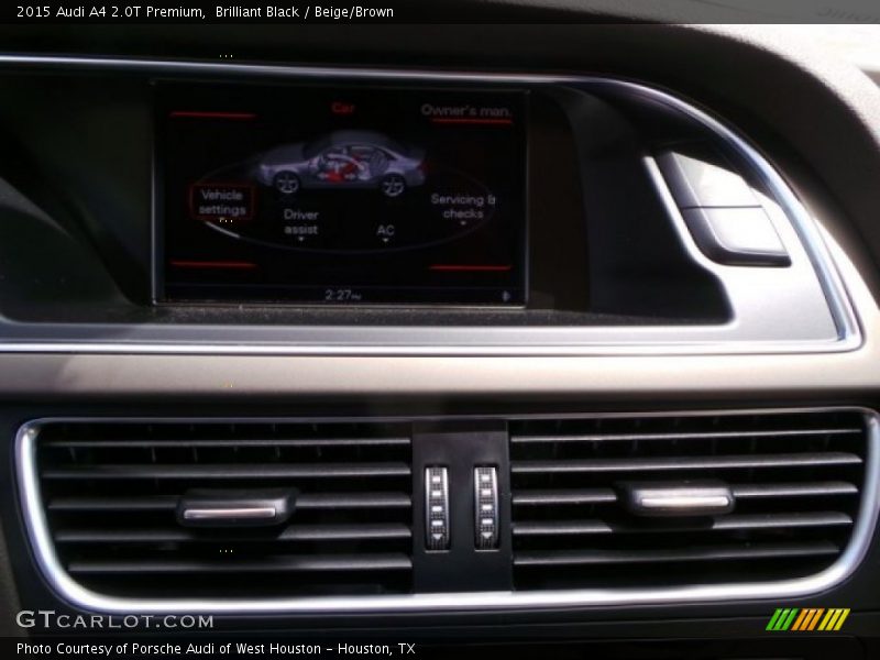 Brilliant Black / Beige/Brown 2015 Audi A4 2.0T Premium