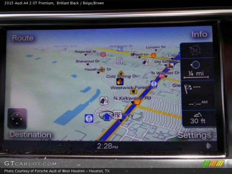 Brilliant Black / Beige/Brown 2015 Audi A4 2.0T Premium