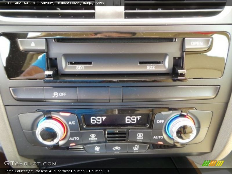Brilliant Black / Beige/Brown 2015 Audi A4 2.0T Premium