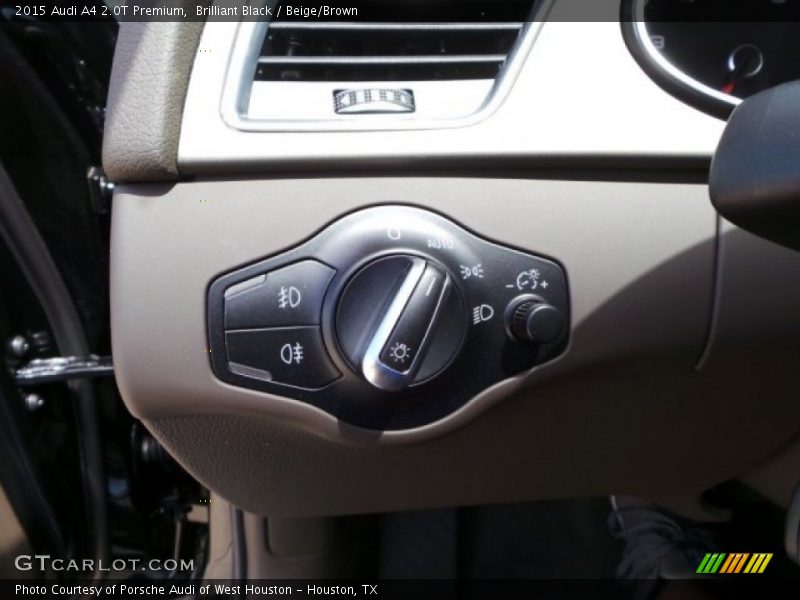 Brilliant Black / Beige/Brown 2015 Audi A4 2.0T Premium