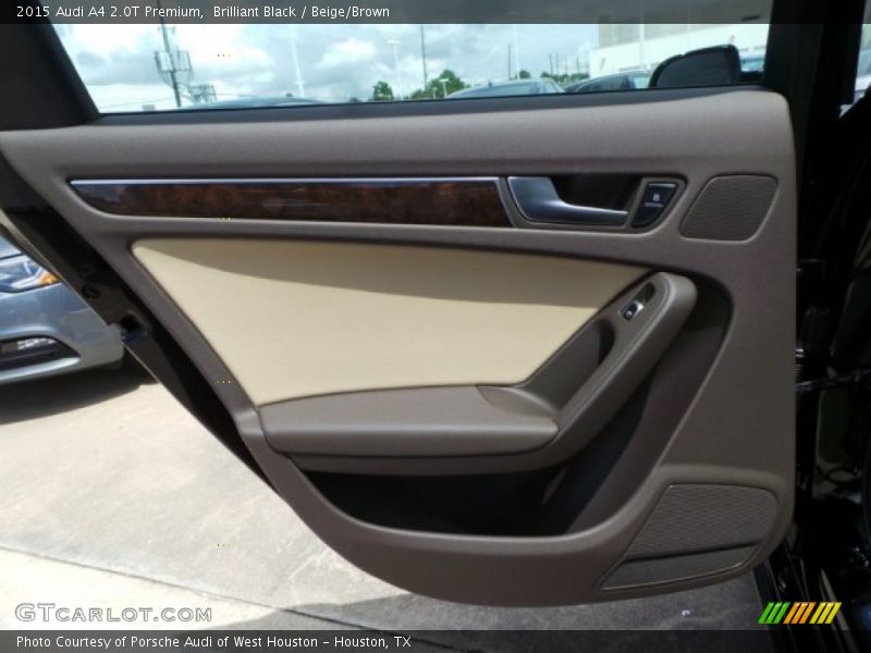Brilliant Black / Beige/Brown 2015 Audi A4 2.0T Premium