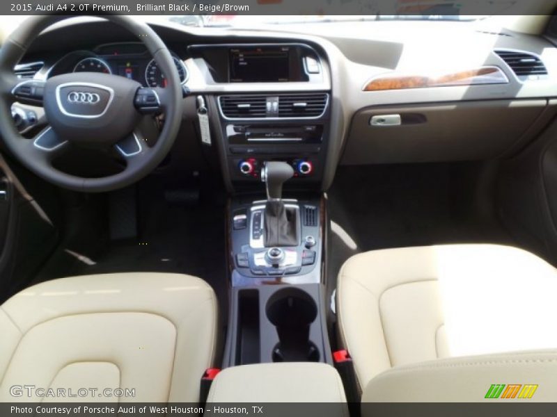 Brilliant Black / Beige/Brown 2015 Audi A4 2.0T Premium
