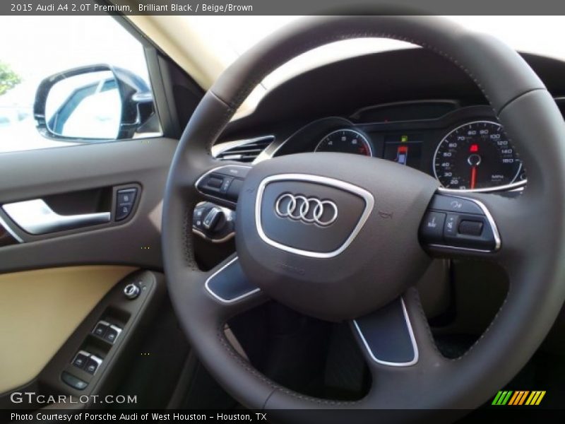 Brilliant Black / Beige/Brown 2015 Audi A4 2.0T Premium