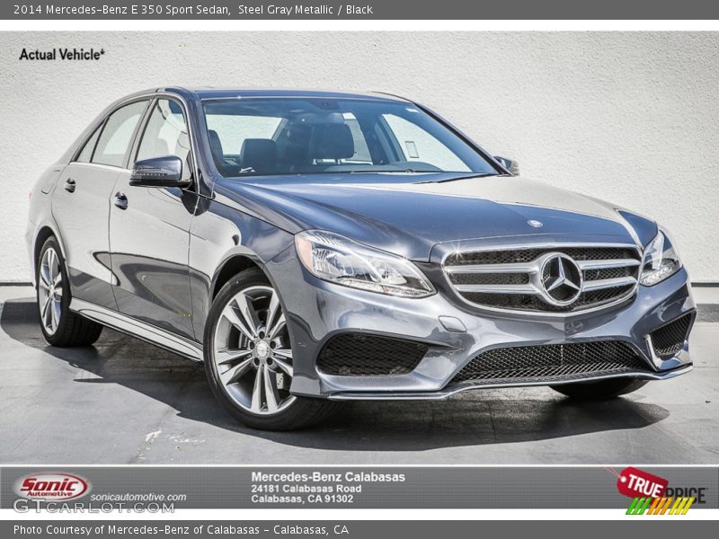 Steel Gray Metallic / Black 2014 Mercedes-Benz E 350 Sport Sedan