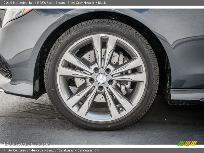 Steel Gray Metallic / Black 2014 Mercedes-Benz E 350 Sport Sedan