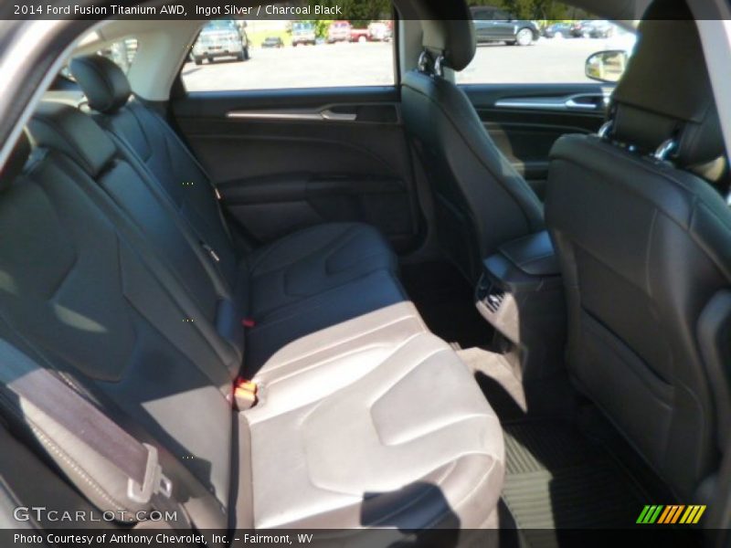 Ingot Silver / Charcoal Black 2014 Ford Fusion Titanium AWD