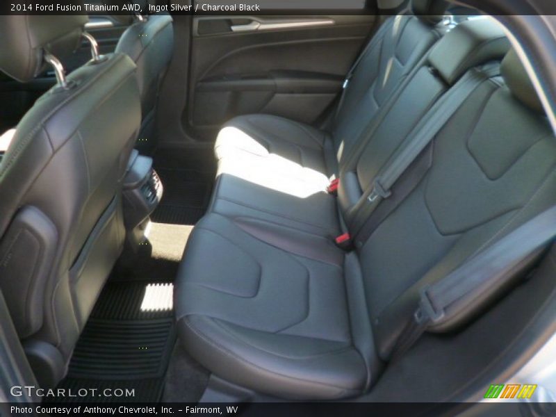 Ingot Silver / Charcoal Black 2014 Ford Fusion Titanium AWD