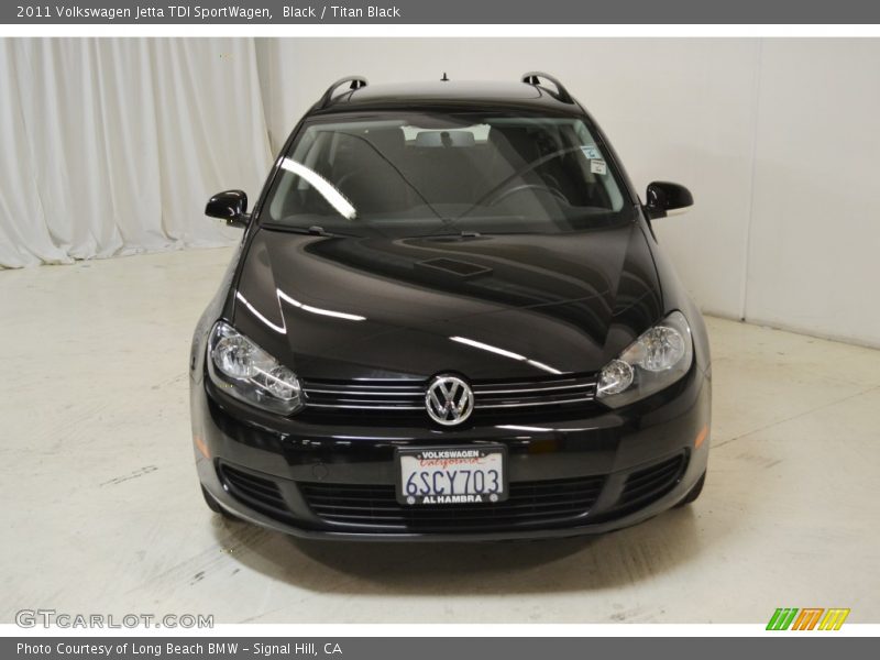 Black / Titan Black 2011 Volkswagen Jetta TDI SportWagen