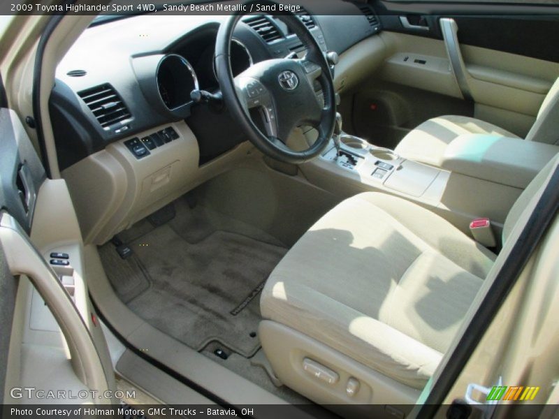 Sandy Beach Metallic / Sand Beige 2009 Toyota Highlander Sport 4WD