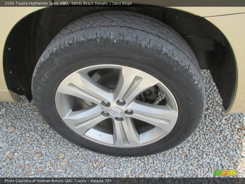 Sandy Beach Metallic / Sand Beige 2009 Toyota Highlander Sport 4WD