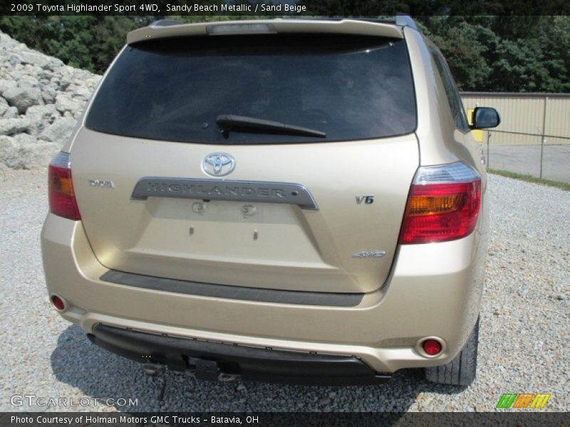Sandy Beach Metallic / Sand Beige 2009 Toyota Highlander Sport 4WD