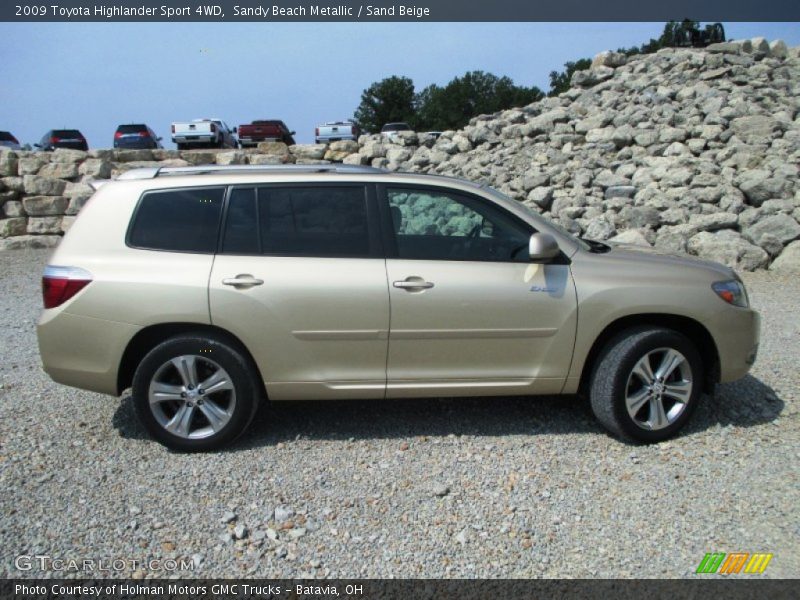 Sandy Beach Metallic / Sand Beige 2009 Toyota Highlander Sport 4WD