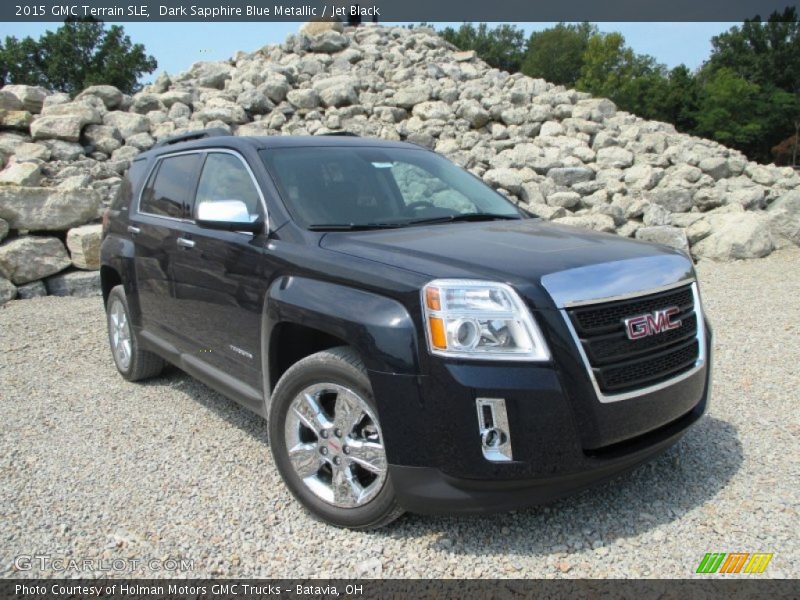 Dark Sapphire Blue Metallic / Jet Black 2015 GMC Terrain SLE