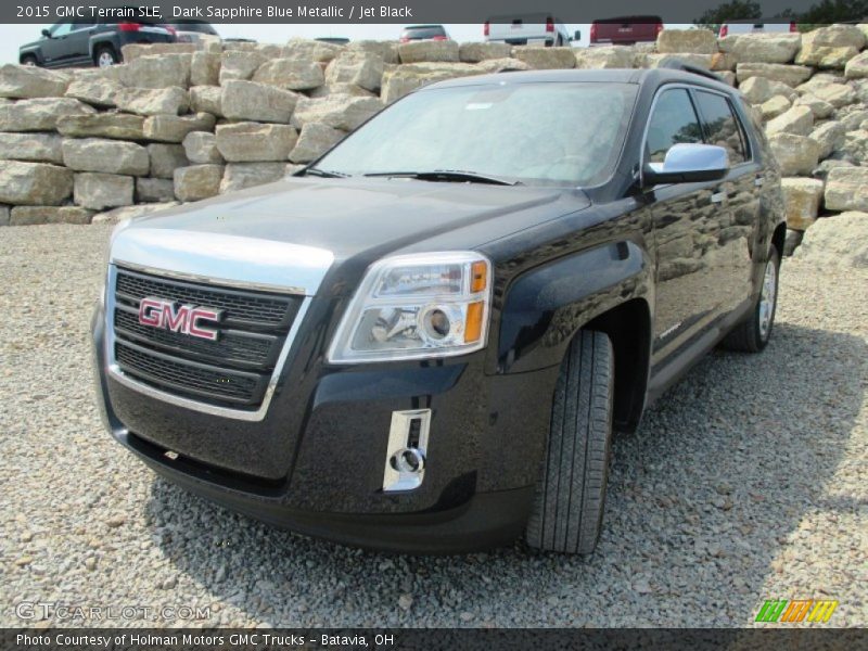 Dark Sapphire Blue Metallic / Jet Black 2015 GMC Terrain SLE