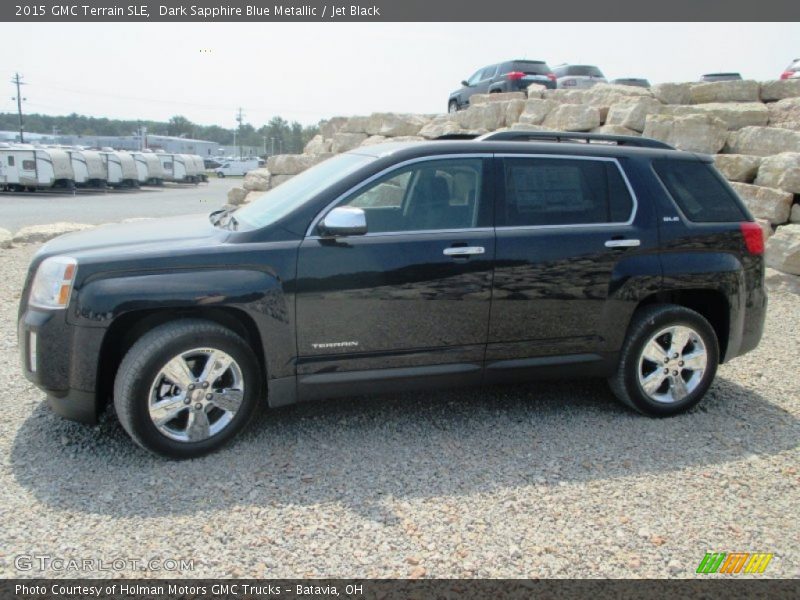 Dark Sapphire Blue Metallic / Jet Black 2015 GMC Terrain SLE