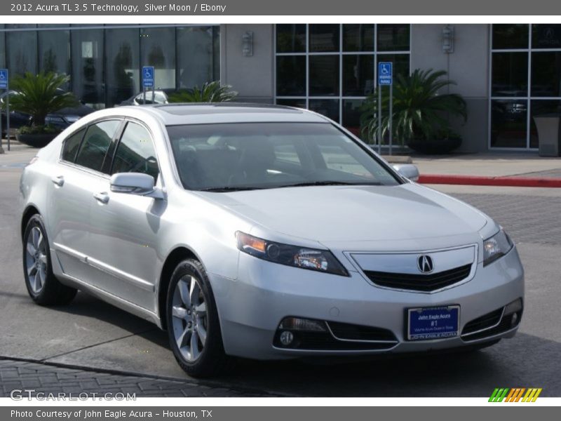 Silver Moon / Ebony 2012 Acura TL 3.5 Technology