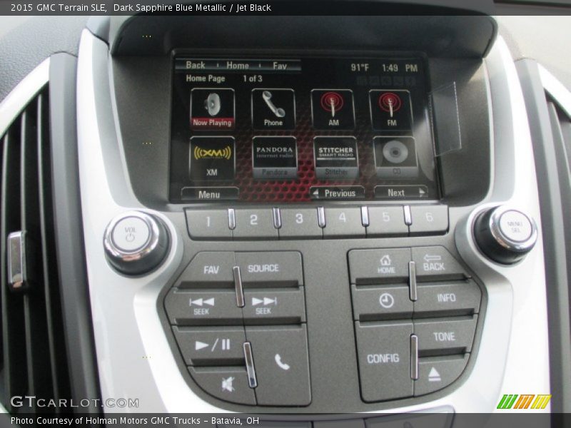 Dark Sapphire Blue Metallic / Jet Black 2015 GMC Terrain SLE