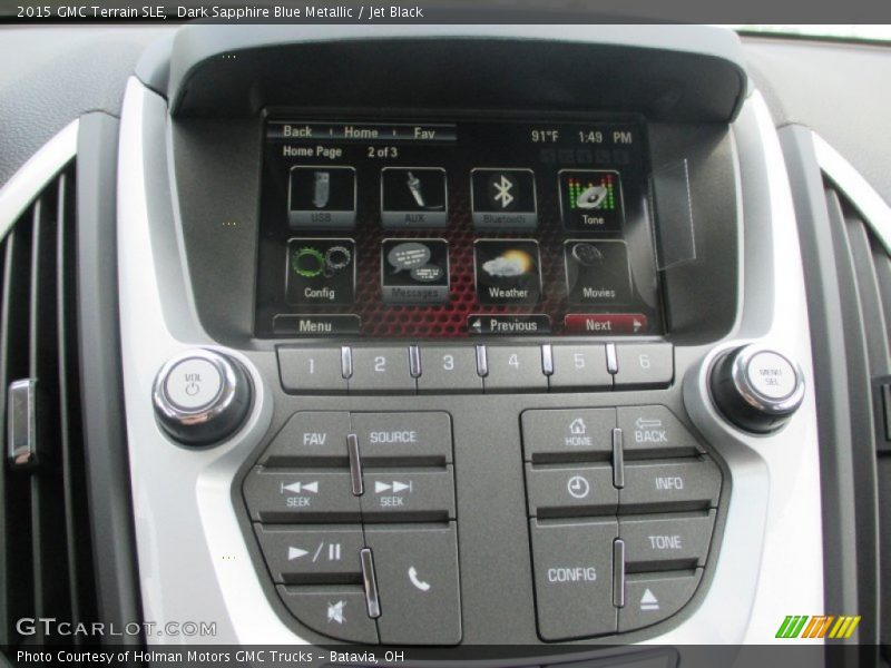 Dark Sapphire Blue Metallic / Jet Black 2015 GMC Terrain SLE