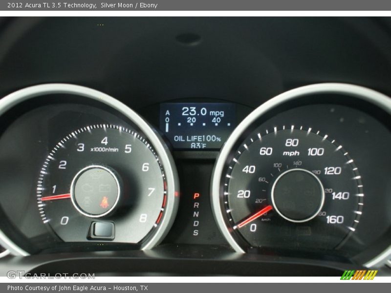 Silver Moon / Ebony 2012 Acura TL 3.5 Technology