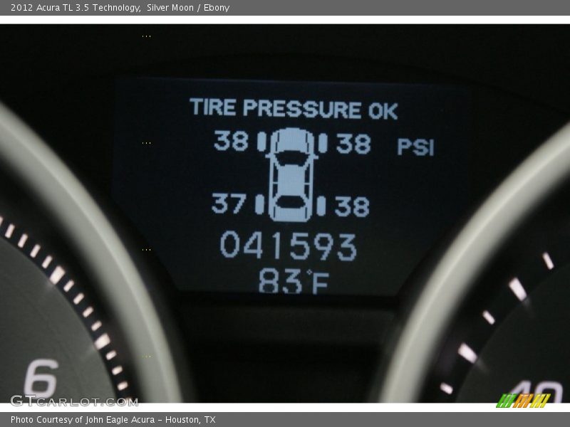 Silver Moon / Ebony 2012 Acura TL 3.5 Technology