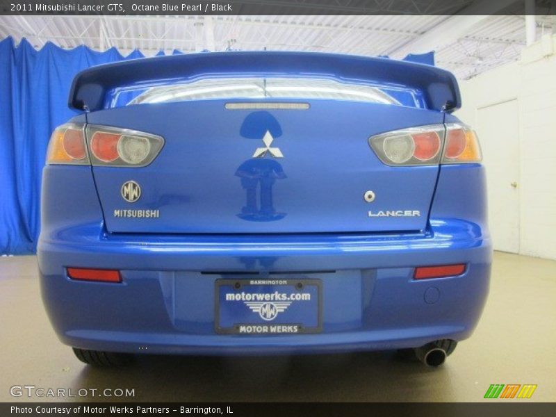 Octane Blue Pearl / Black 2011 Mitsubishi Lancer GTS