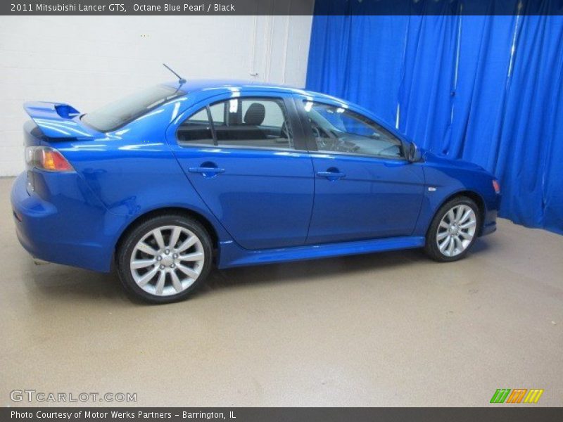 Octane Blue Pearl / Black 2011 Mitsubishi Lancer GTS