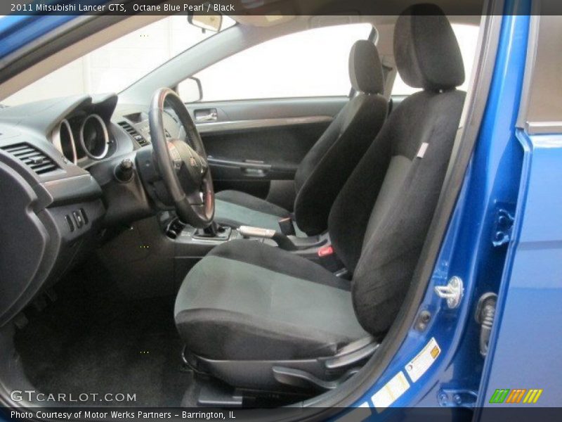 Octane Blue Pearl / Black 2011 Mitsubishi Lancer GTS