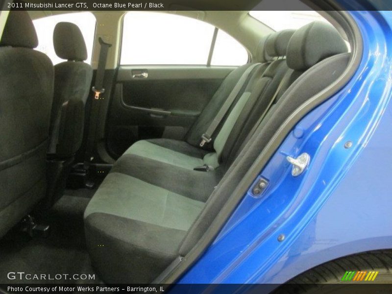 Octane Blue Pearl / Black 2011 Mitsubishi Lancer GTS
