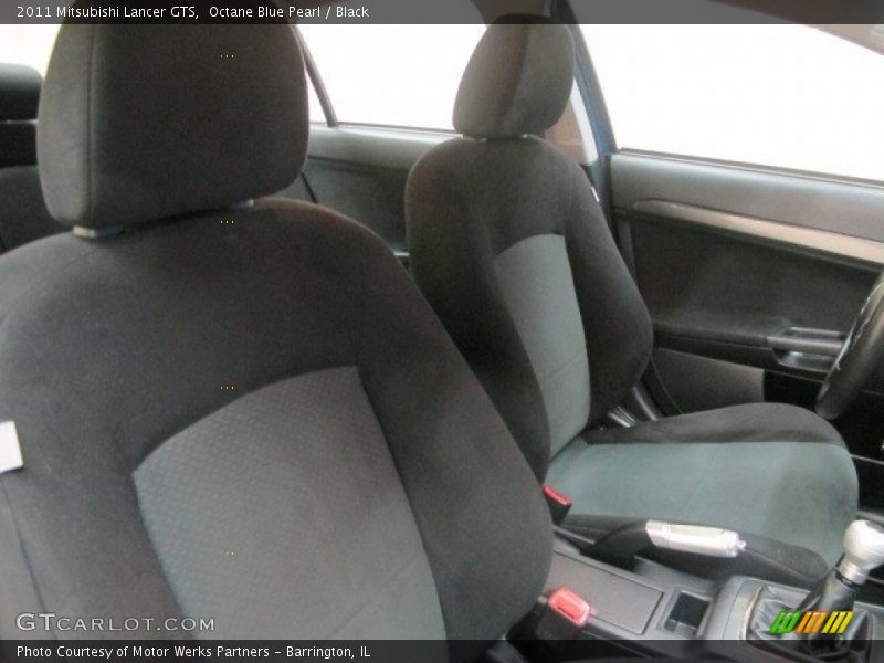 Octane Blue Pearl / Black 2011 Mitsubishi Lancer GTS