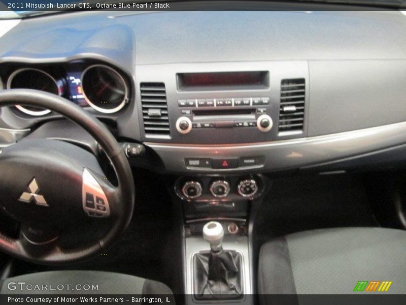 Octane Blue Pearl / Black 2011 Mitsubishi Lancer GTS