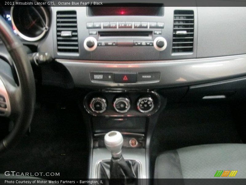 Octane Blue Pearl / Black 2011 Mitsubishi Lancer GTS