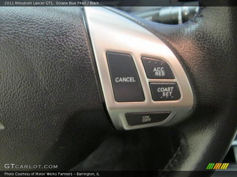 Octane Blue Pearl / Black 2011 Mitsubishi Lancer GTS