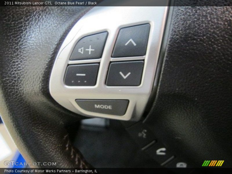 Octane Blue Pearl / Black 2011 Mitsubishi Lancer GTS