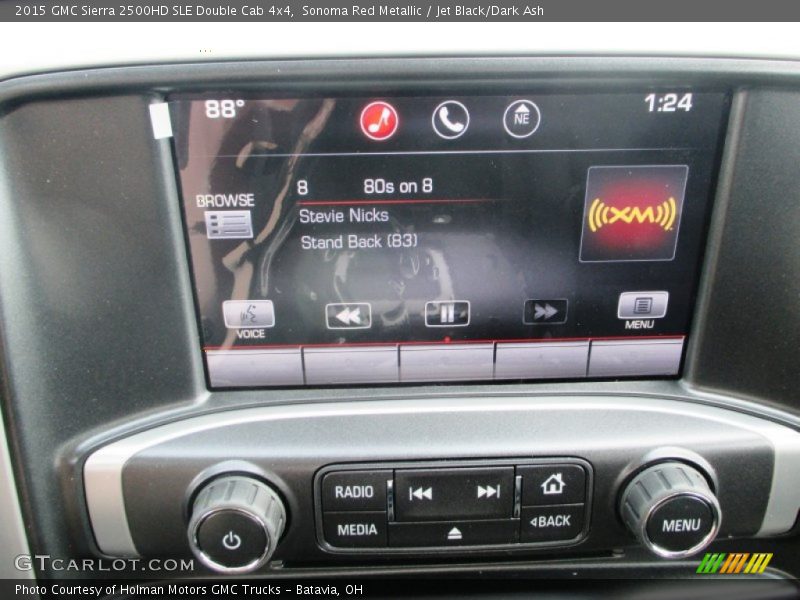 Sonoma Red Metallic / Jet Black/Dark Ash 2015 GMC Sierra 2500HD SLE Double Cab 4x4