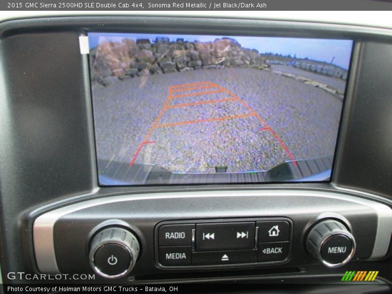 Sonoma Red Metallic / Jet Black/Dark Ash 2015 GMC Sierra 2500HD SLE Double Cab 4x4