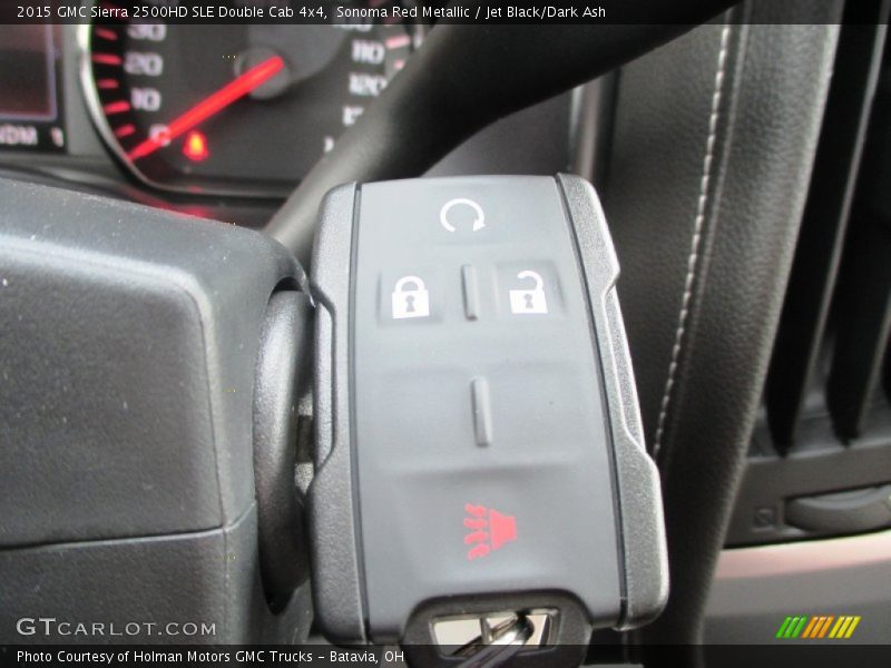 Sonoma Red Metallic / Jet Black/Dark Ash 2015 GMC Sierra 2500HD SLE Double Cab 4x4