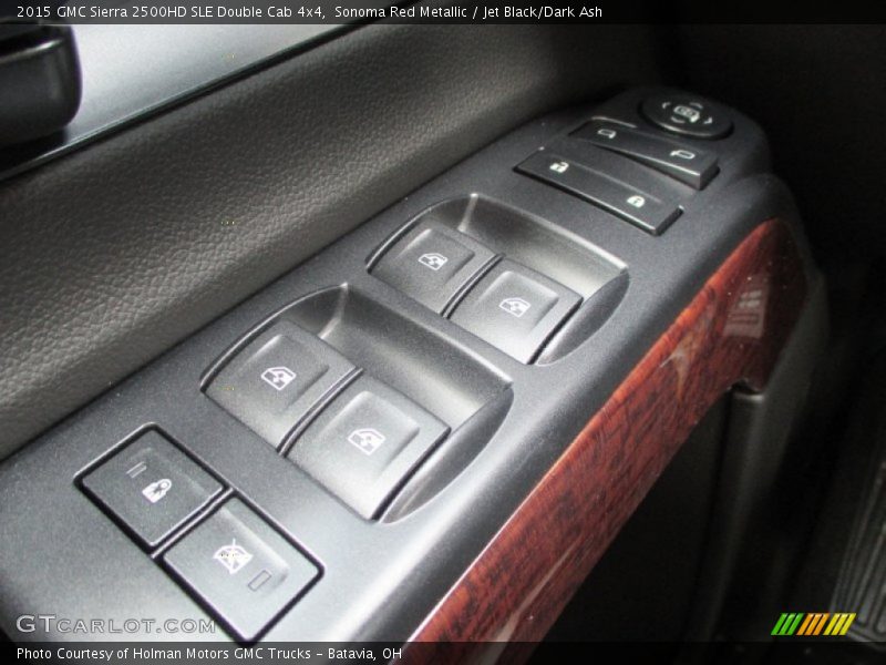 Sonoma Red Metallic / Jet Black/Dark Ash 2015 GMC Sierra 2500HD SLE Double Cab 4x4