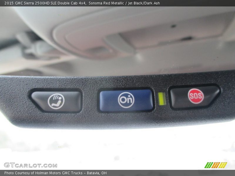 Sonoma Red Metallic / Jet Black/Dark Ash 2015 GMC Sierra 2500HD SLE Double Cab 4x4