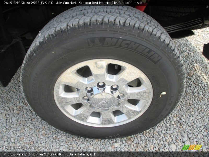 Sonoma Red Metallic / Jet Black/Dark Ash 2015 GMC Sierra 2500HD SLE Double Cab 4x4