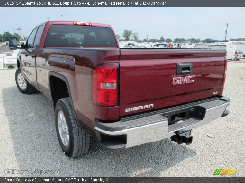 Sonoma Red Metallic / Jet Black/Dark Ash 2015 GMC Sierra 2500HD SLE Double Cab 4x4