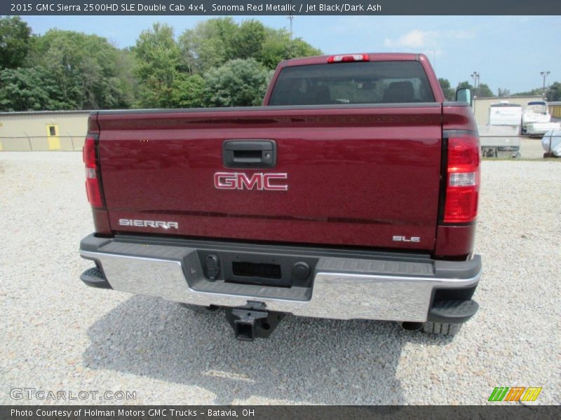 Sonoma Red Metallic / Jet Black/Dark Ash 2015 GMC Sierra 2500HD SLE Double Cab 4x4
